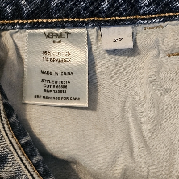 Vervet Barrel Leg Kate Jeans Size 27 NWT - Picture 8 of 9